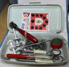 Sewing Machine Tools and box Sears Kenmore  Original~new screwdrivers - bobbins