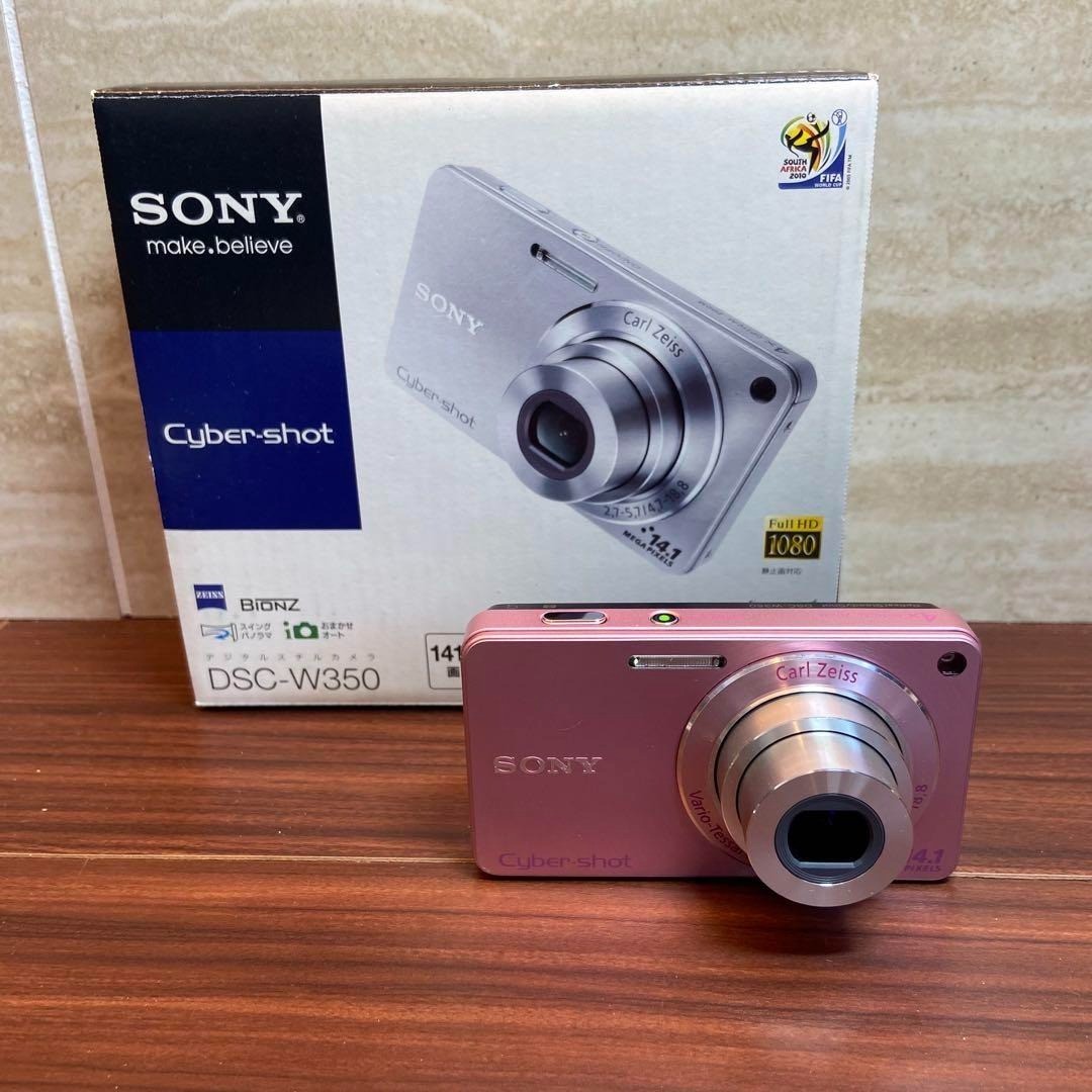 SONY Cyber-shot DSC-W350 コンデジ　カールツァイス Sony Cyber-shot® DSC-W350 (Silver) 14.1-megapixel digital