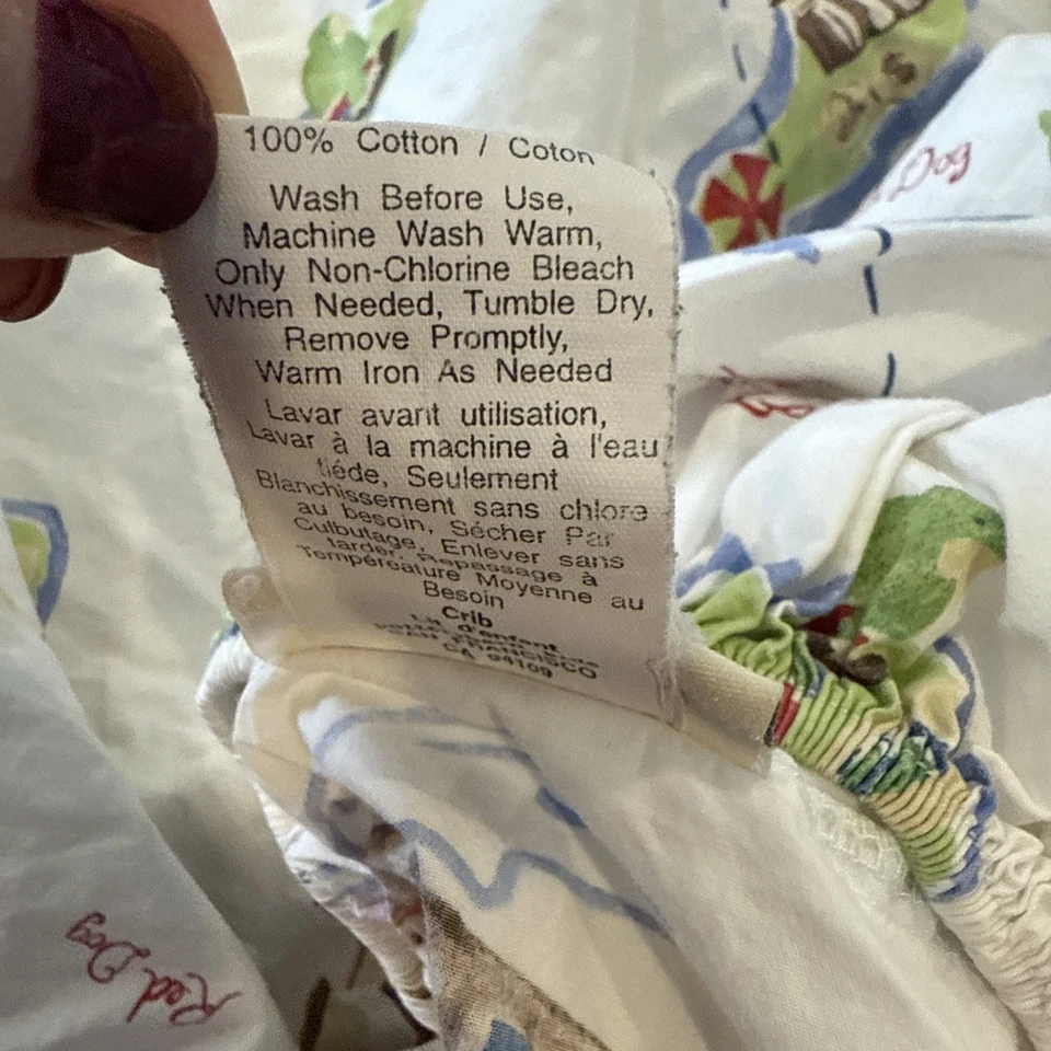 Pottery Barn Niños Colorido Mapa Pirata Barco Pirata Sábana Ajustable Cuna Cama para Niños Pequeños Foto 4 de 4