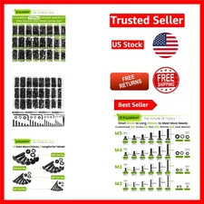 Versatile 1700 Pcs M2 M3 M4 M5 Screw Assortment Kit - Perfect for DIY Projects