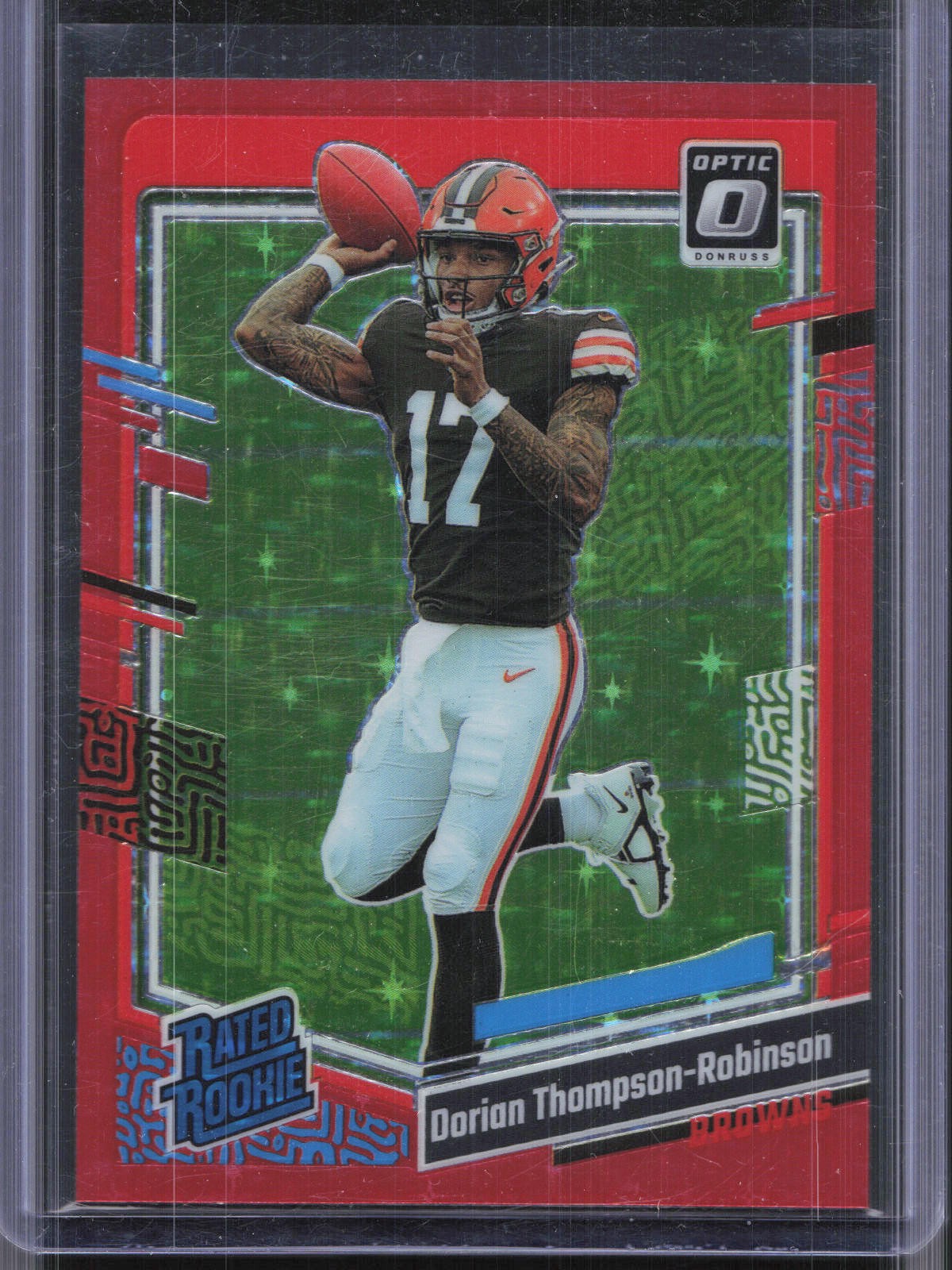 2023 Donruss Optic #225 Dorian Thompson-Robinson Red Stars RC