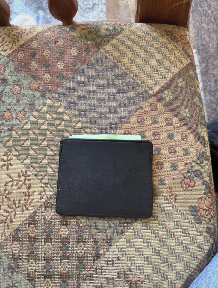 Portafoglio Portatessere Pelle Nero - Immagine 3 di 3