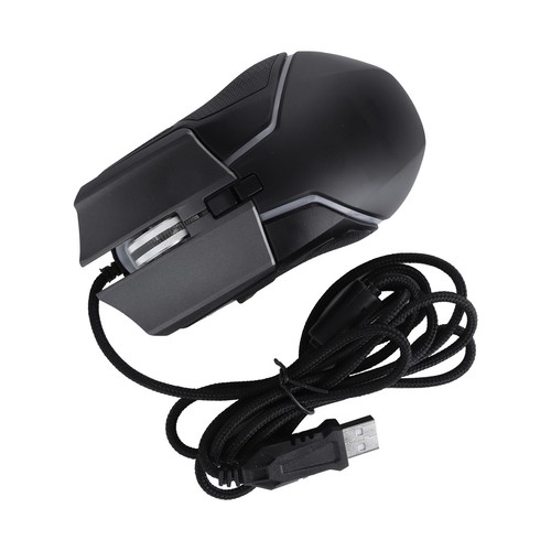 Gaming Mouse Adjustable Dpi Mechanical Ergonomic Rgb Lighting Wired Mice For MPF - Picture 21 of 24