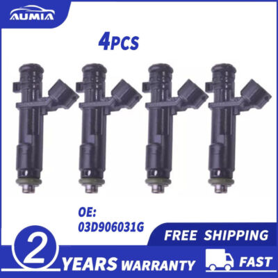 4pcs FUEL INJECTOR FOR VW FabiaPolo Fox Skoda 1.2 44kW BBM CHFA CHFB 03D906031G