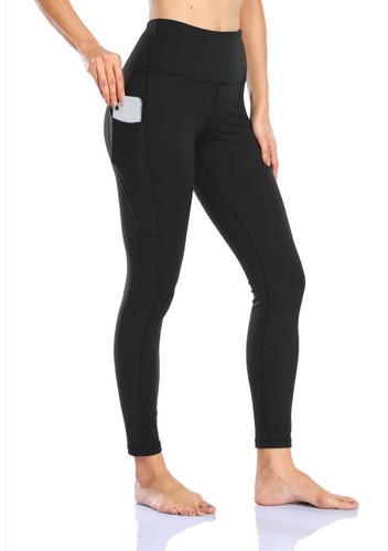 HZORI Black Align Yoga Pants High Rise Womens Leggings XL Full Length - 第 2/7 張圖片