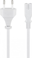 Anschlusskabel Mit Eurostecker, 1,8 M, Weiß, (2*0,75 Mm²)