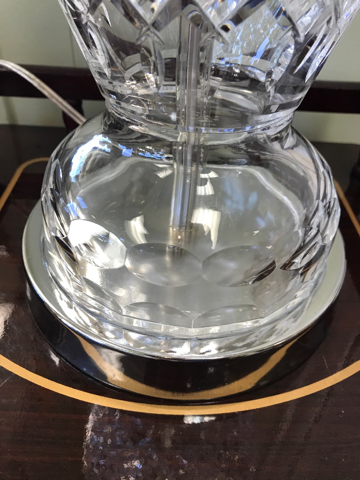 Pair of Old Cut Crystal Waterford Table Lamps eBay