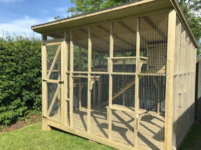wooden art catio