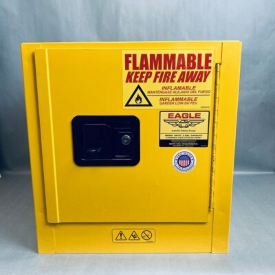 Eagle Bench Top Fire Cabinet 2 Gallon with Key