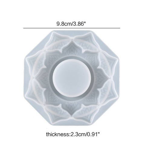Resin Holder Silicone Moulds Tealight Resin Mold Lotus Candlestick Craft - Picture 8 of 8