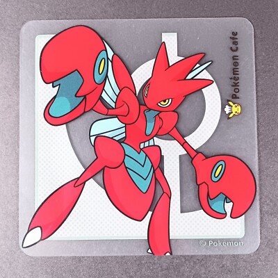 Scizor Pokemon Center Pokemon Cafe Wasserdichte Untersetzer Nintendo Aus Japa...