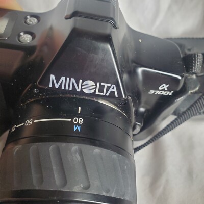 MINOLTA Alpha 3700i Film Camera body + AF-ZOOM 35-80mm Tested Working READ