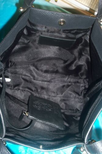 VINCE CAMUTO Black Pebble Leather Tote Schultertasche - LARGE W/ POUCH CASE - Bild 19 von 19
