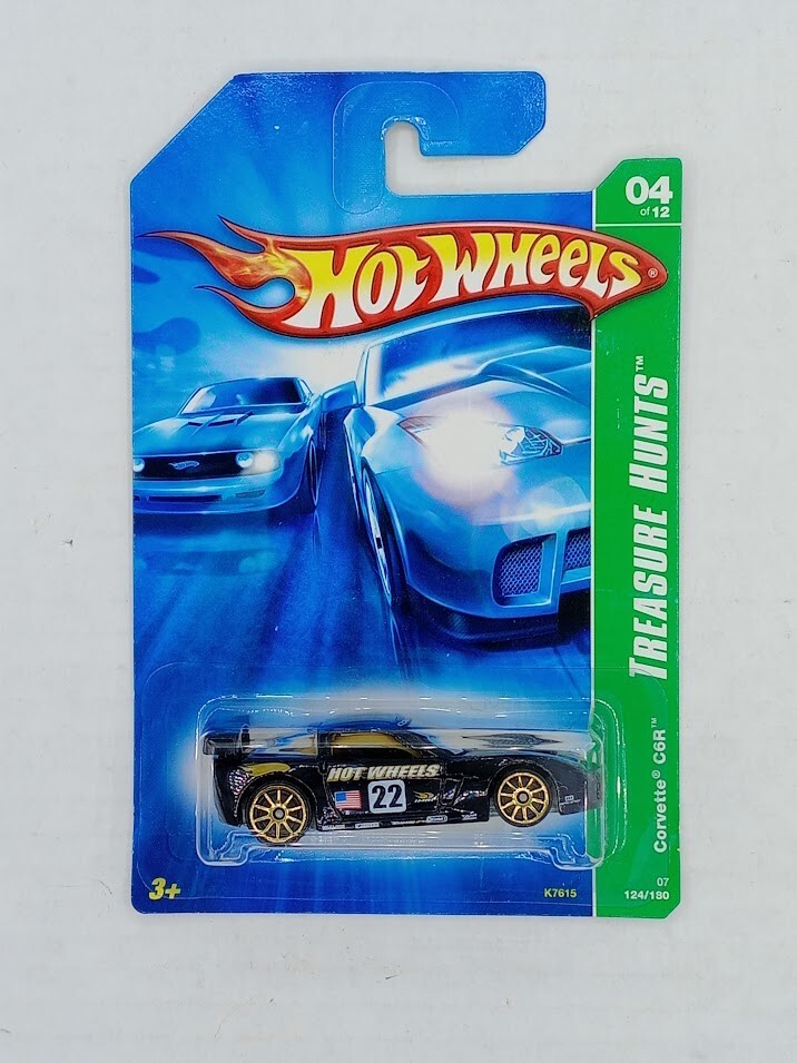 CORVETTE C6R Hot Wheels 4/12 Black w/Gold 10 Spoke Treasure Hunt 1