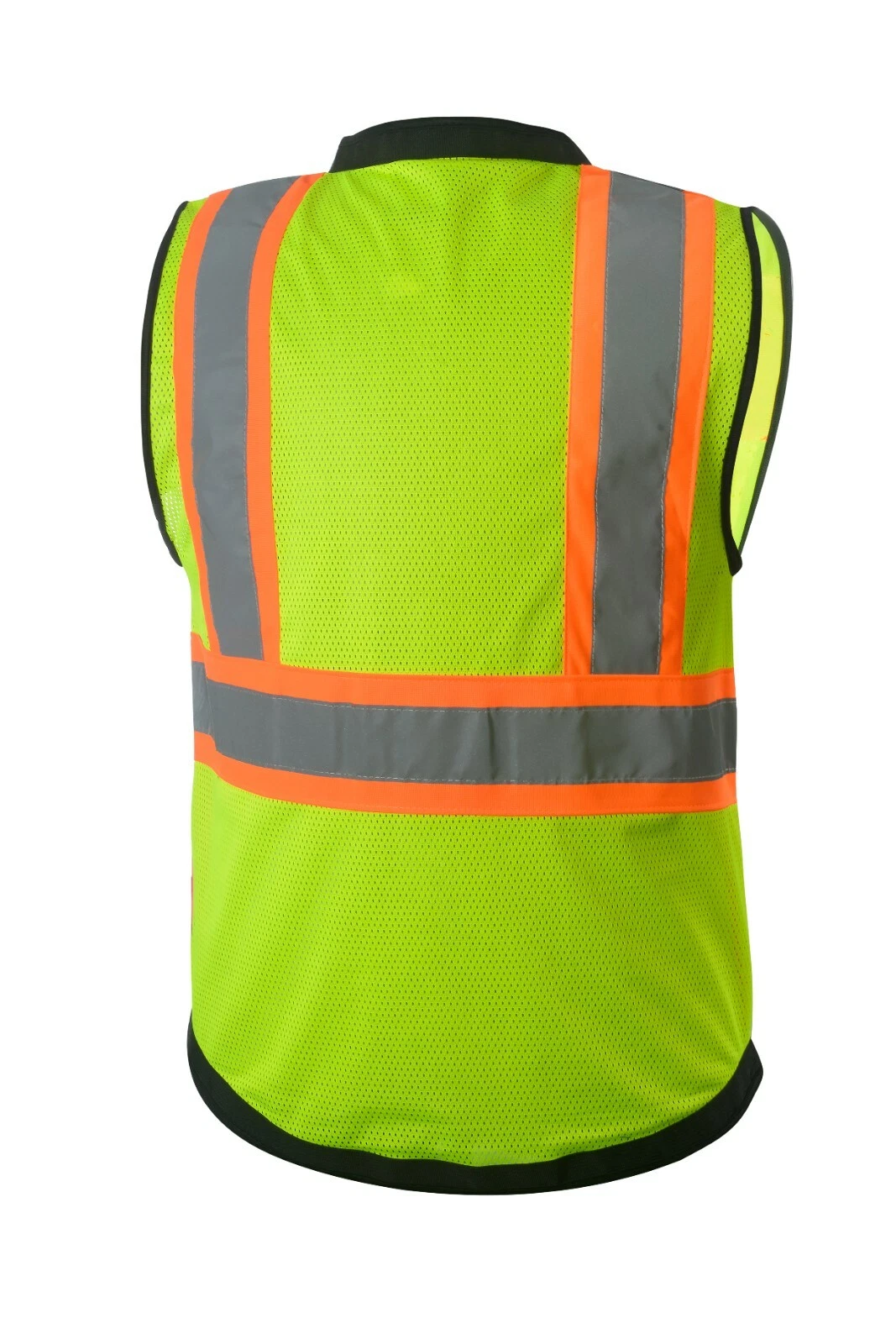 Surveyor RED/ Yellow Two Tones Safety Vest, ANSI/ ISEA  Photo ID Pocket #802-RD image 2