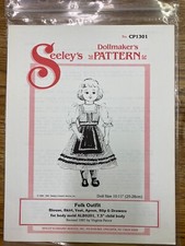 Seeley's Vintage Dollmaker's Pattern CP1301 Folk Outfit