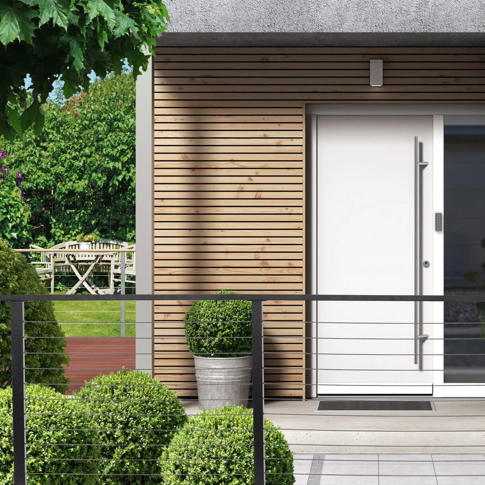 Kit de barandilla de cable de acero inoxidable de 42", barandilla negra ajustable para cubierta/escaleras Foto 4 de 4