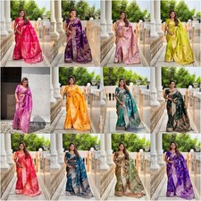 Indian Saree Wedding Party Wear Designer Blouse Sari Bollywood Ethnic Pakistani