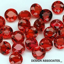 RUBY 1.25 MM ROUND CUT EARTH MINED AND TREATE...