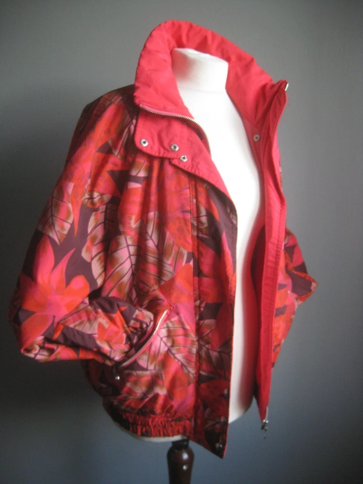 BELFE Vintage RETRO SKI JACKET pink peach 10 12 14 80s 90s puffer Y2K autumn - Image 3 of 4