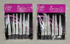 Lot of 2 Salon Care Professional Metal Gripper Clips 12 in Total New
