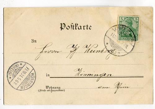 Litho AK Viersen-Dülken,Nord-Schule,Windmühle 1901 - Picture 2 of 2