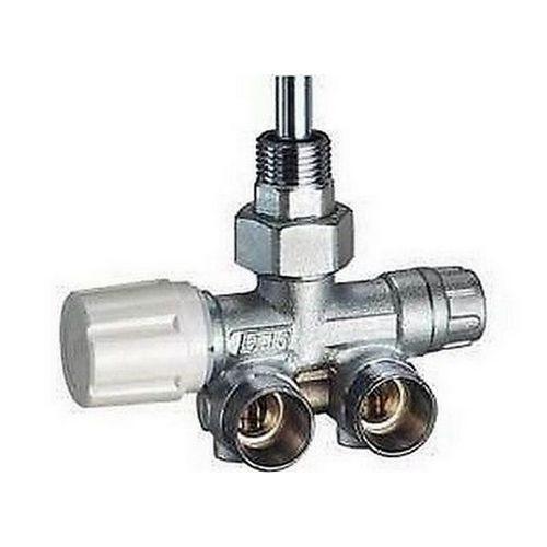 1436 Valvola MONO-BITUBO termostatizzabile destra con codolo e calotta FAR