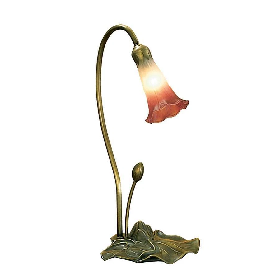 Meyda Lighting 16 H Pink White Pond Lily Accent Lamp 13509 eBay