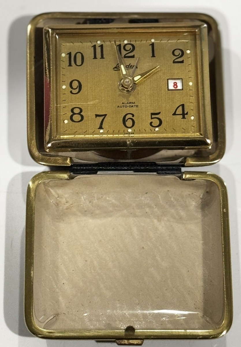 Antique Linden Alarm Auto-Date Pocket watch made in Japan | eBay