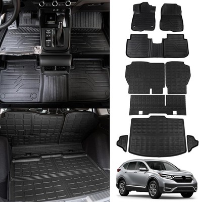Floor Mats Trunk Cargo Liners Cargo Mats All Weather TPE For 2023-2025 Honda CRV
