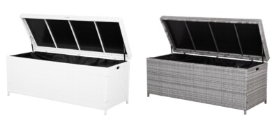 Rattan Gartenmöbel Kissenbox Auflagenbox Garten Auflagentruhe Kissen Box Truhe