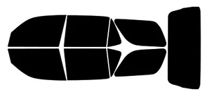 Tinte de fenêtre pour Toyota Sequoia SUV 2001-2007 Kit de film Nano Céramique