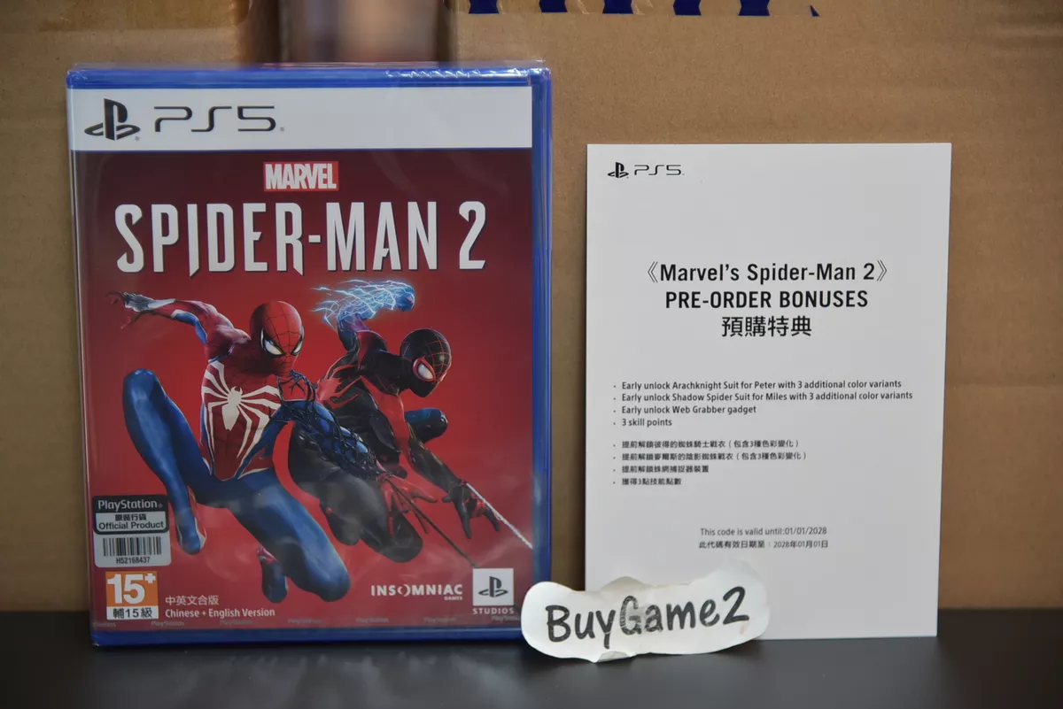 NEW PS5 Marvel's Spider-Man Spiderman 2 (HK, English/ Chinese) +