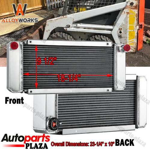 Aluminum Radiator for Bobcat Skidsteer 443 453 463 543 553 6563691 ...