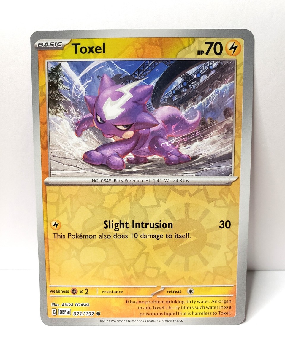 Pokémon TCG - Toxel - 071/197 - Reverse Holo - Obsidian Flames