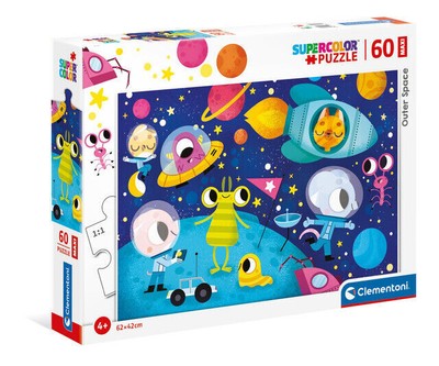 Puzzle maxi 60 elementów. Supercolor. Przestrzeń kosmiczna