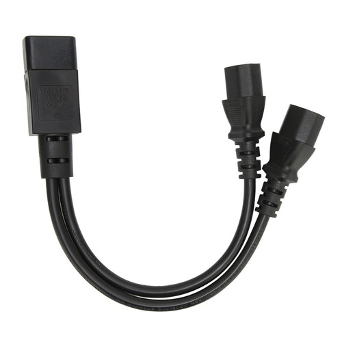 IEC320 C14 To 2 X C13 Female Y Splitter Power Cords 1 In 2 Out 2500W 10A NDE - Photo 5/12