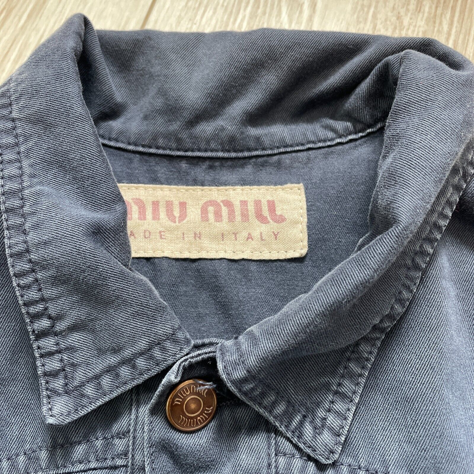 MIU MIU jacket Pants Denim Ensemble Navy Vintage … - image 5