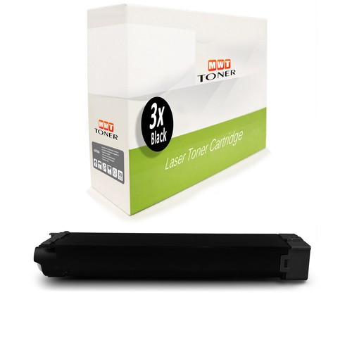 3x Cartouche Noir F R Sharp MX-B-380-P - Photo 1 sur 3