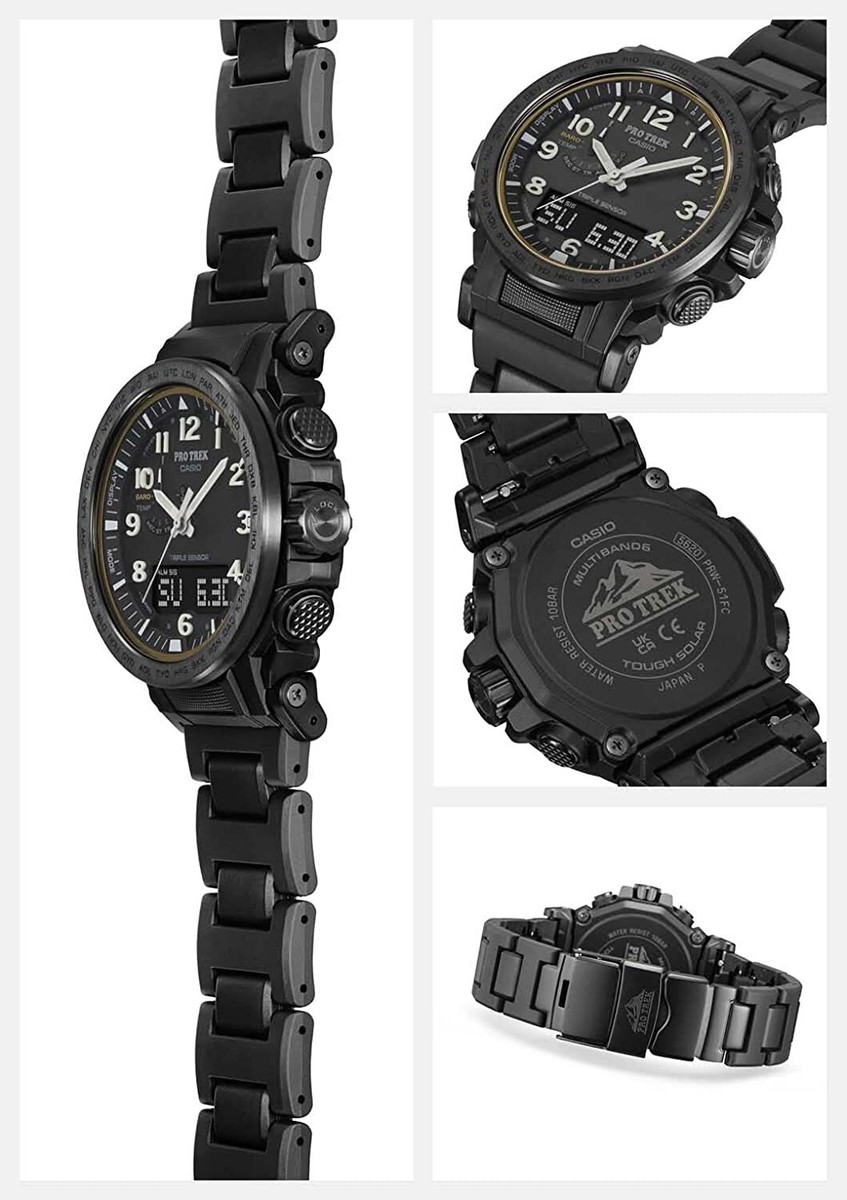 Casio Pro Trek PRW-51FC-1JF Climber Line Black Solar Composite