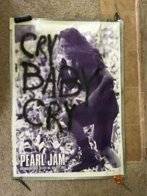 Pearl Jam Subway Poster Magnusson Park, Seattle, WA 1992 Eddie