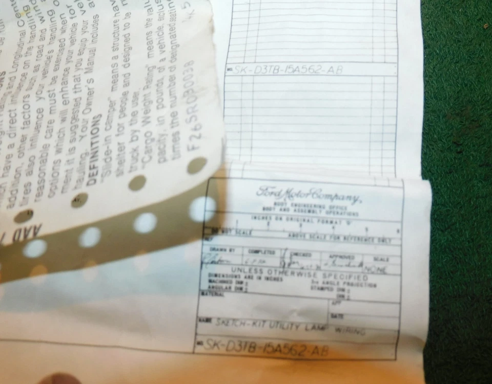 1974-79 Ford F100 F150 F250 F350 Truck NOS PICKUP BOX COVER UTILITY LAMP WIRING - Image 4 of 4