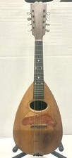 Antique 1900s H.A. Weymann Son Keystone State Hi-Grade Bowl-Back Mandolin