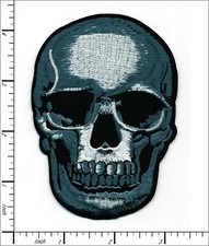20 Pcs Embroidered Iron on patches Head Skull Horror Punk 75x104mm AP021aD