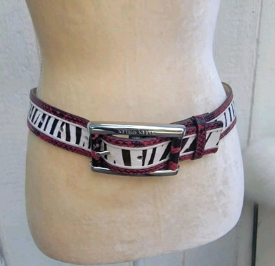 Karen Millen  large buckle zebra and snake print belt wmns sz S/M Karen Millen Zebra & Snake Print Belt- Medium – The Show Trunk main image 4