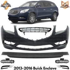 Front Bumper Cover Fascia & Lower Valance Kit For 2013-2016 Buick Enclave