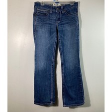 Womens Ariat Real Denim Mid Rise Boot Cut Jeans Blue 29S
