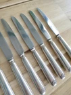 Boulenger 12 Silver Metal Cheese Dessert Knives Shell Model Stainless Blade