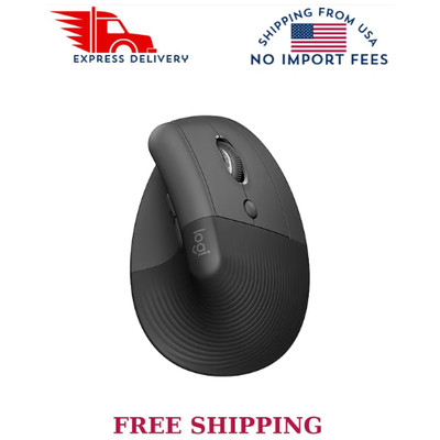 Logitech Lift Vertical Ergonomic Mouse Wireless Bluetooth Logi Bolt Graphite