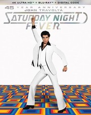 Saturday Night Fever 45 Year Anniversary  New 4K UHD Blu-ray With Blu-Ray,